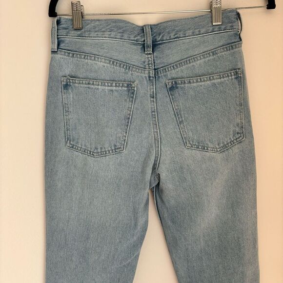 Free People We the Free women light wash distressed button fly skinny jeans 25! - Picture 12 of 16